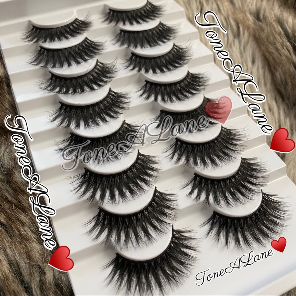 Mink Eyelashes Lashes 8d Eyelashes Lashes 8 pairs